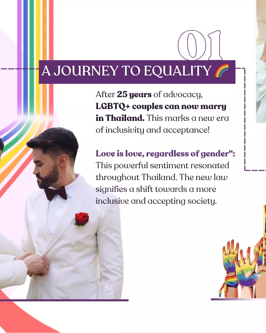 Legalization of Gay Marriage in Thailand : Celebrating Equality